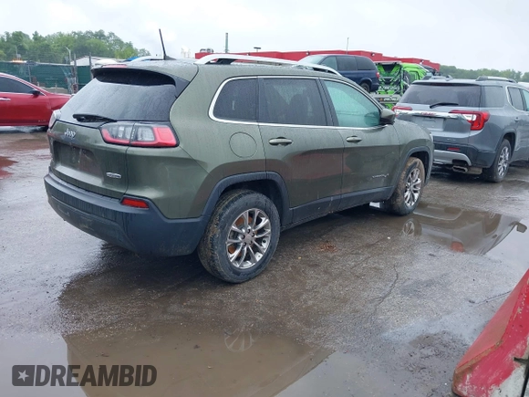 2019 Jeep Cherokee Latitude Plus with VIN 1C4PJMLB0KD169415, listed as a IAAI auction lot 42284888 with Not provided miles and . Bid and sale history available at DreamBid. Image 4.