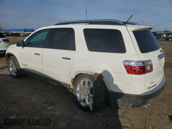 2008 GMC Acadia SLE1 z VIN 1GKER13718J307746, wystawiony jako Copart lot #47288485 z przebiegiem 184 961 mil mil oraz Szkoda całkowita • Salvage title. Historia ofert i sprzedaży dostępna na DreamBid. Obrazek 2.