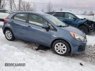 2016 Kia Rio LX with VIN KNADM5A34G6676533, listed as a Copart auction lot 42444355 with 38,350 mi miles and Salvage Title. Bid and sale history available at carsss.com. Image 4.