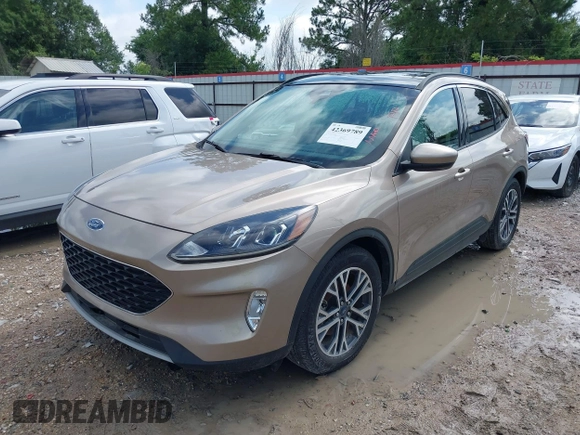2020 Ford Escape SEL with VIN 1FMCU0H67LUA68444, listed as a IAAI auction lot 42369789 with Not provided miles and . Bid and sale history available at DreamBid. Image 2.