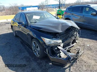 2014 Infiniti Q50 Premium with VIN JN1BV7AR0EM689783, listed as a IAAI auction lot 41661020 with 124,762 mi miles. Bid and sale history available at carsss.com. Image 1.