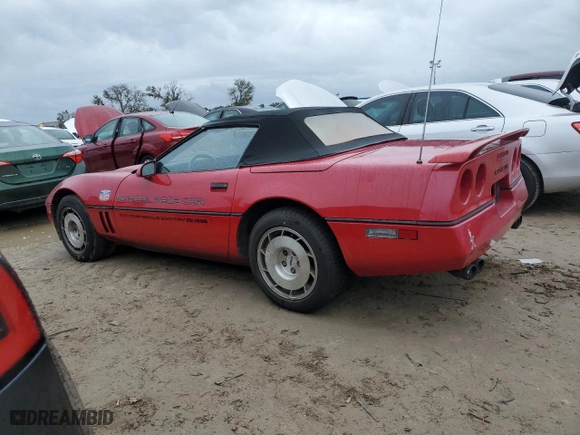 1986 Chevrolet Corvette with VIN 1G1YY6789G5902565, listed as a Copart auction lot 74721124 with 95,252 mi miles and Non Repairable. Bid and sale history available at carsss.com. Image 2.