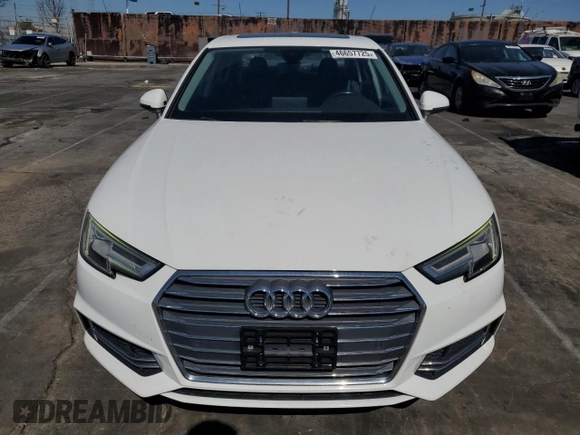 2017 Audi A4 Premium Plus with VIN WAULNAF47HN022894, listed as a Copart auction lot 46657725 with 136,691 mi miles and Salvage Title. Bid and sale history available at carsss.com. Image 5.