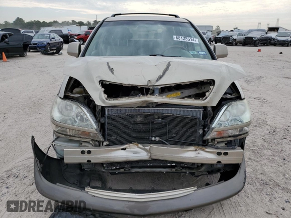 2003 Lexus RX 300 with VIN JTJGF10UX30150298, listed as a Copart auction lot 68138514 with 295,600 mi miles and Salvage Title. Bid and sale history available at carsss.com. Image 5.