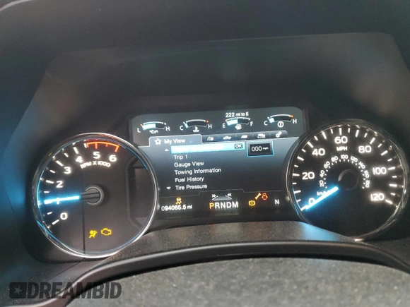2019 Ford F-150 XL with VIN 1FTFW1E17KFD17936, listed as a Copart auction lot 44655705 with 94,065 mi miles and Salvage Title. Bid and sale history available at carsss.com. Image 9.