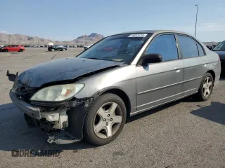 2005 Honda Civic EX with VIN 1HGES26755L011745, listed as a Copart auction lot 70913114 with 160,438 mi miles and Salvage Title. Bid and sale history available at DreamBid. Image 1.