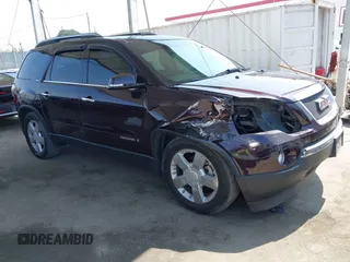 2008 GMC Acadia SLT2 with VIN 1GKER33748J121565, listed as a IAAI auction lot 42592043 with 174,728 mi miles and . Bid and sale history available at DreamBid. Image 1.