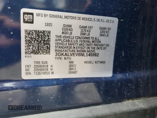 2022 GMC Terrain SLT с VIN 3GKALVEV6NL145992, выставлен на аукционе Copart как лот 52503015 с пробегом Не указан миль и Списание • Salvage title. История ставок и продаж доступна на DreamBid. Изображение 14.