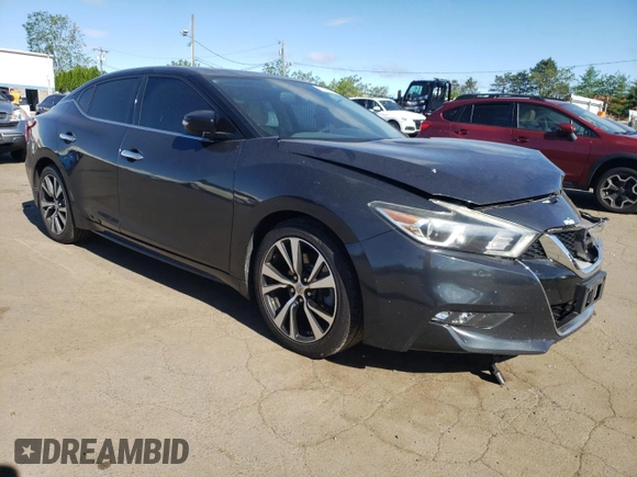 2017 Nissan Maxima SL with VIN 1N4AA6AP9HC434613, listed as a Copart auction lot 57560025 with 99,433 mi miles and Salvage title. Bid and sale history available at DreamBid. Image 4.