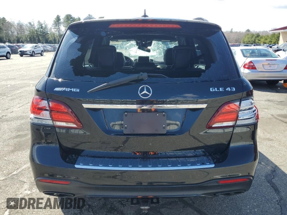 2018 Mercedes-Benz GLE 43 AMG with VIN 4JGDA6EB4JB105461, listed as a Copart auction lot 50608075 with 103,309 mi miles and Salvage title. Bid and sale history available at DreamBid. Image 6.