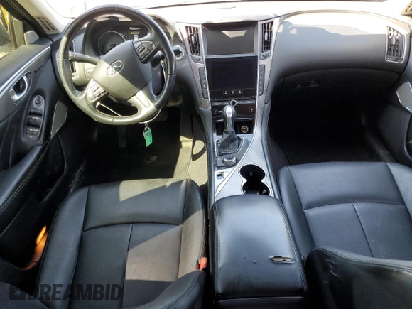 2017 Infiniti Q50 3.0t Premium with VIN JN1EV7AP7HM736808, listed as a Copart auction lot 49409185 with 135,802 mi miles and Salvage Title. Bid and sale history available at carsss.com. Image 8.