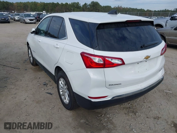 2020 Chevrolet Equinox LT with VIN 2GNAXUEV5L6154637, listed as a IAAI auction lot 41056532 with 78,380 mi miles. Bid and sale history available at carsss.com. Image 3.
