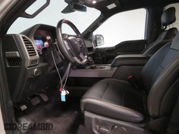 2017 Ford F-150 Raptor with VIN 1FTFW1RG7HFA87001, listed as a Copart auction lot 73157614 with 110,157 mi miles and Salvage Title. Bid and sale history available at carsss.com. Image 9.