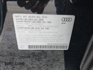 2016 Audi Q5 Premium Plus с VIN WA1D7AFP2GA078446, выставлен на аукционе IAAI как лот 42246286 с пробегом 200 000 миль миль и . История ставок и продаж доступна на DreamBid. Изображение 9.