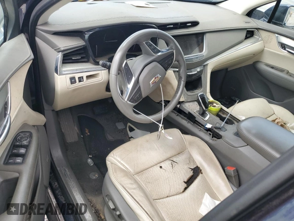2019 Cadillac XT5 Luxury FWD with VIN 1GYKNCRSXKZ101832, listed as a Copart auction lot 54574825 with Not provided miles and Salvage title. Bid and sale history available at DreamBid. Image 8.