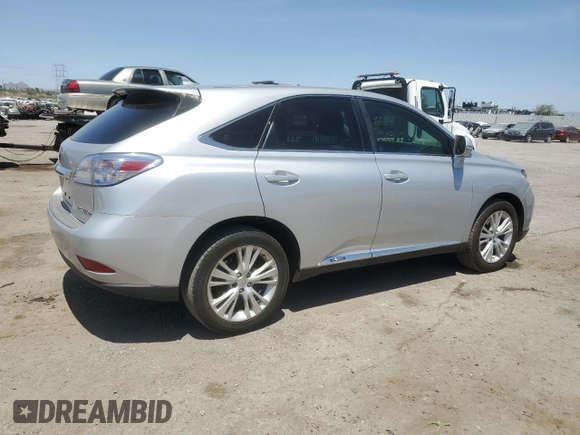 2012 Lexus RX 450h with VIN JTJZB1BA1C2006294, listed as a Copart auction lot 62128945 with 222,829 mi miles and Salvage title. Bid and sale history available at DreamBid. Image 3.