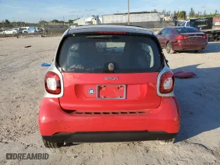 2017 Smart fortwo pure with VIN WMEFJ5DA6HK194414, listed as a Copart auction lot 43177025 with 13,538 mi miles and Salvage Title. Bid and sale history available at carsss.com. Image 6.