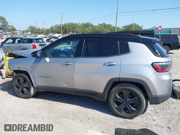 2021 Jeep Compass Altitude with VIN 3C4NJCBB5MT509187, listed as a IAAI auction lot 42021788 with 51,841 mi miles. Bid and sale history available at carsss.com. Image 15.
