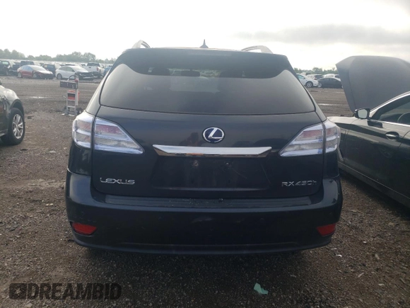 2010 Lexus RX 450h with VIN JTJBC1BA0A2016262, listed as a Copart auction lot 62819874 with 73,363 mi miles and Clean Title. Bid and sale history available at DreamBid. Image 6.