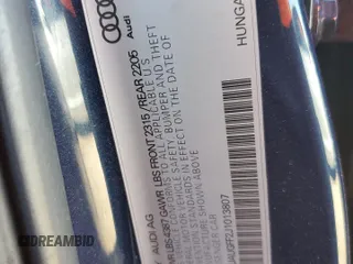 2018 Audi A3 Sedan Premium with VIN WAUAUGFF2J1013807, listed as a Copart auction lot 40755644 with 71,938 mi miles. Bid and sale history available at carsss.com. Image 13.