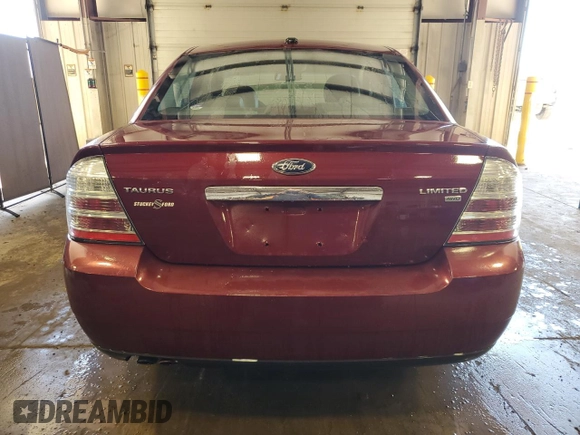 2008 Ford Taurus Limited with VIN 1FAHP28W08G187218, listed as a Copart auction lot 49624225 with 173,500 mi miles and Salvage title. Bid and sale history available at DreamBid. Image 6.