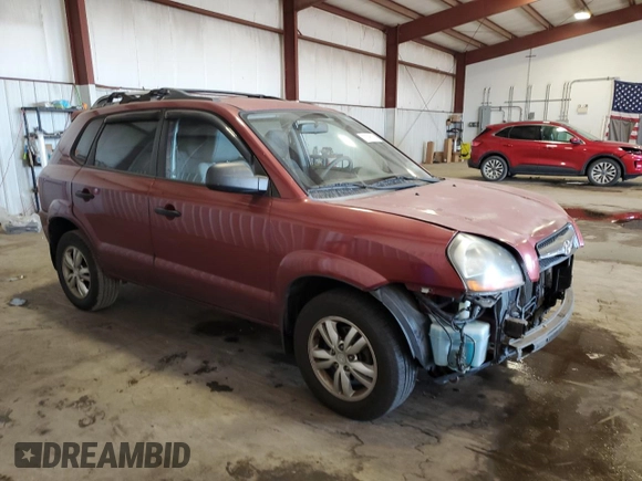 2009 Hyundai Tucson GLS with VIN KM8JM12BX9U972834, listed as a Copart auction lot 78595274 with 94,166 mi miles and Salvage Title. Bid and sale history available at carsss.com. Image 4.