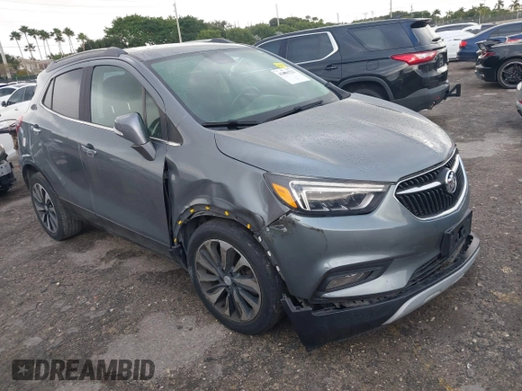 2019 Buick Encore Essence with VIN KL4CJCSM5KB835265, listed as a IAAI auction lot 41096722 with 98,859 mi miles. Bid and sale history available at carsss.com. Image 1.