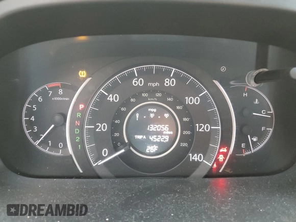 2013 Honda CR-V EX with VIN 2HKRM4H52DH641615, listed as a Copart auction lot 82585154 with 132,056 mi miles and Salvage Title. Bid and sale history available at DreamBid. Image 9.