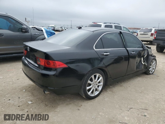 2007 Acura TSX with VIN JH4CL96867C015499, listed as a Copart auction lot 45552355 with 201,481 mi miles and Salvage title. Bid and sale history available at DreamBid. Image 3.