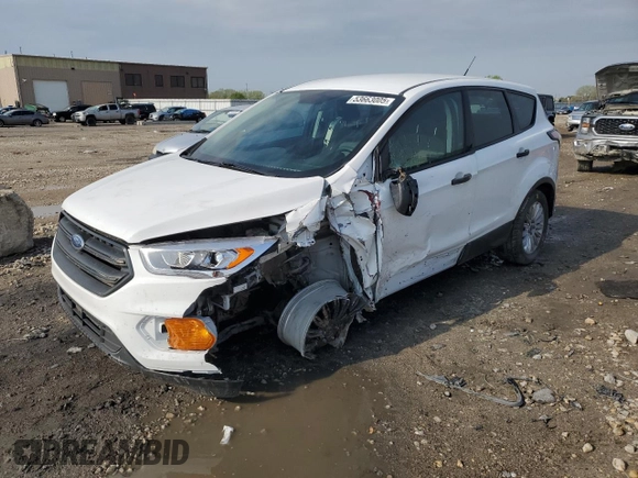 2018 Ford Escape S with VIN 1FMCU0F71JUB73022, listed as a Copart auction lot 53663005 with Not provided miles and Salvage title. Bid and sale history available at DreamBid. Image 1.