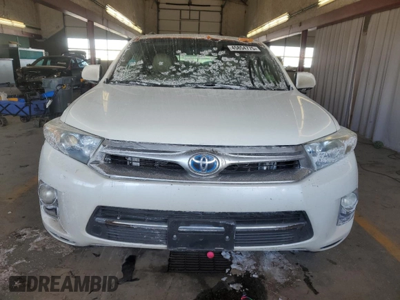 2013 Toyota Highlander Hybrid Limited with VIN JTEDC3EH9D2014297, listed as a Copart auction lot 45854775 with 0 mi miles and Salvage Title. Bid and sale history available at carsss.com. Image 5.