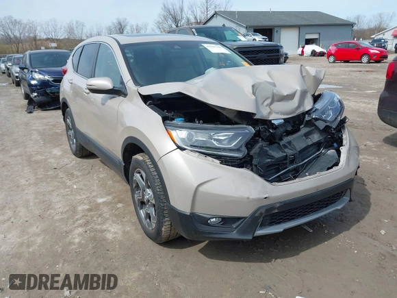 2017 Honda CR-V EX-L with VIN 5J6RW2H85HL058587, listed as a IAAI auction lot 41947746 with 74,980 mi miles. Bid and sale history available at carsss.com. Image 1.
