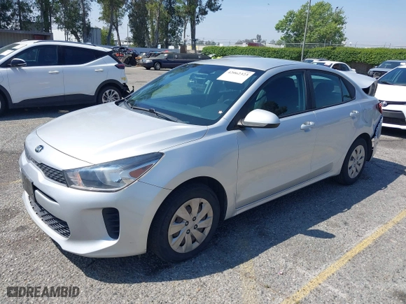 2018 Kia Rio LX with VIN 3KPA24AB4JE086105, listed as a IAAI auction lot 42062323 with 128,289 mi miles. Bid and sale history available at carsss.com. Image 18.