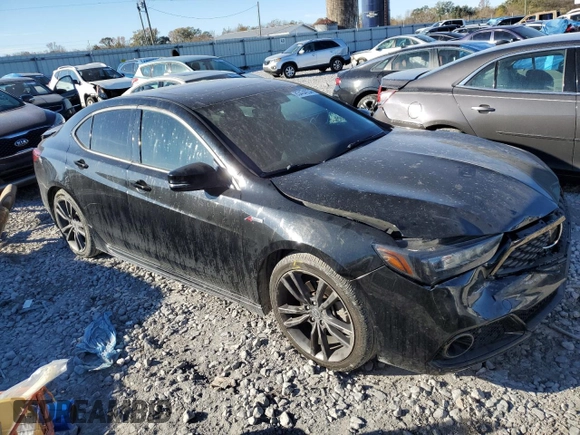 2019 Acura TLX w/A-Spec Pkg with VIN 19UUB1F66KA002766, listed as a Copart auction lot 83434034 with 61,626 mi miles and Salvage Title. Bid and sale history available at carsss.com. Image 4.