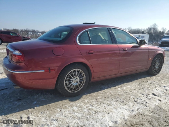 2007 Jaguar S-Type 3.0 with VIN SAJWA01A37FN79900, listed as a Copart auction lot 88814595 with 0 mi miles and Salvage Title. Bid and sale history available at carsss.com. Image 3.