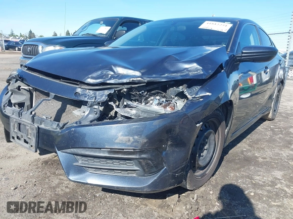 2017 Honda Civic Sedan LX with VIN 2HGFC2F57HH568416, listed as a IAAI auction lot 41812251 with 160,936 mi miles. Bid and sale history available at carsss.com. Image 6.