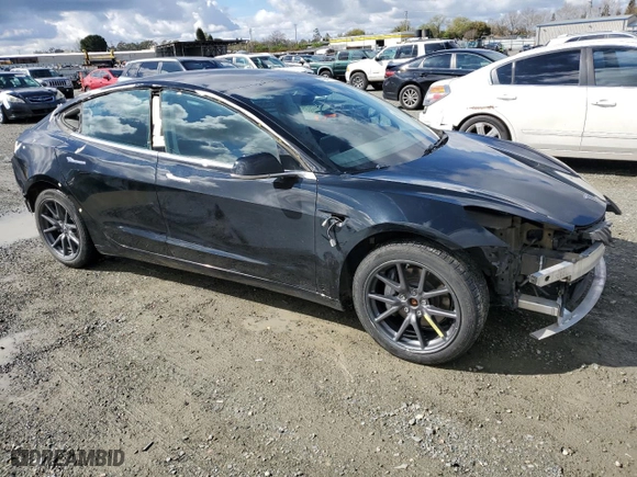 2019 Tesla Model 3 Long Range with VIN 5YJ3E1EB3KF208747, listed as a Copart auction lot 47947305 with 126,516 mi miles and Salvage Title. Bid and sale history available at carsss.com. Image 4.
