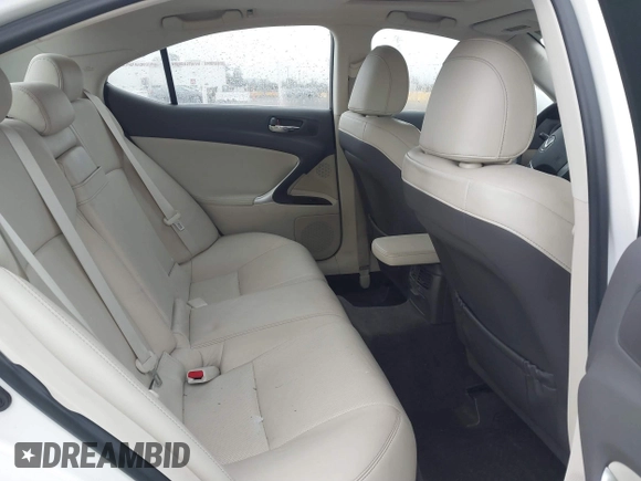 2011 Lexus IS with VIN JTHBE5C24B5028361, listed as a IAAI auction lot 41471750 with 95,313 mi miles. Bid and sale history available at carsss.com. Image 8.