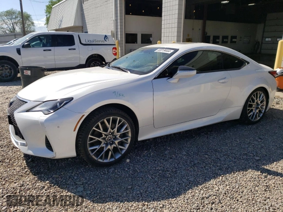 2019 Lexus RC with VIN JTHS85BC9K5004980, listed as a Copart auction lot 53319444 with 58,474 mi miles and Salvage Title. Bid and sale history available at carsss.com. Image 1.