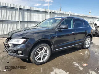 2015 Audi Q5 Premium Plus with VIN WA1LFAFP8FA114220, listed as a Copart auction lot 46321885 with 92,317 mi miles and Salvage Title. Bid and sale history available at carsss.com. Image 1.