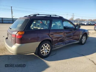 2000 Subaru Legacy Outback Limited with VIN 4S3BH6867Y6645556, listed as a Copart auction lot 89100895 with 205,592 mi miles and Salvage title. Bid and sale history available at DreamBid. Image 3.