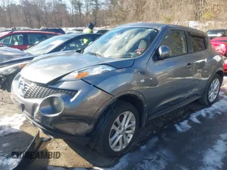 2012 Nissan Juke SV with VIN JN8AF5MV6CT108121, listed as a IAAI auction lot 41589587 with 136,185 mi miles. Bid and sale history available at carsss.com. Image 2.