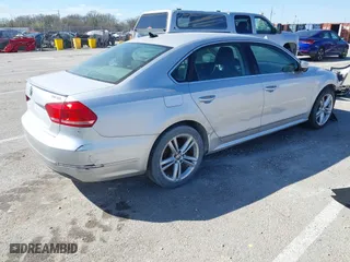 2013 Volkswagen Passat TDI SEL Premium with VIN 1VWCN7A38DC013998, listed as a IAAI auction lot 41853675 with 171,556 mi miles. Bid and sale history available at carsss.com. Image 4.