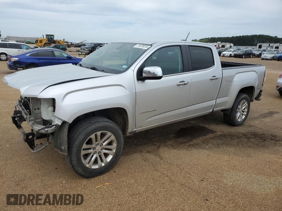 2015 GMC Canyon 2WD SLT with VIN 1GTG5CE32F1126691, listed as a Copart auction lot 51075015 with 111,400 mi miles and Salvage Title. Bid and sale history available at carsss.com. Image 1.
