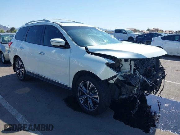 2017 Nissan Pathfinder SL with VIN 5N1DR2MM5HC623801, listed as a IAAI auction lot 42142474 with 110,175 mi miles and . Bid and sale history available at DreamBid. Image 1.
