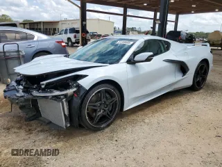 2024 Chevrolet Corvette 3LT with VIN 1G1YC2D48R5107079, listed as a Copart auction lot 51450895 with 4,439 mi miles and Salvage Title. Bid and sale history available at carsss.com. Image 1.