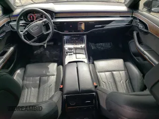 2021 Audi A8 with VIN WAU8DAF80MN027280, listed as a Copart auction lot 50757015 with 47,181 mi miles and Salvage Title. Bid and sale history available at carsss.com. Image 8.