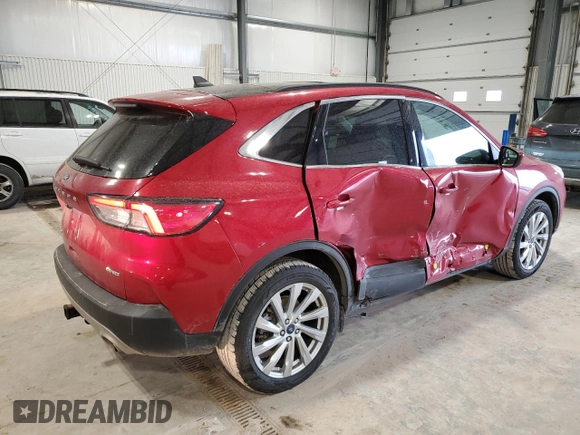 2021 Ford Escape Titanium with VIN 1FMCU9J94MUA17901, listed as a Copart auction lot 47971355 with 29,534 mi miles and Salvage Title. Bid and sale history available at carsss.com. Image 3.