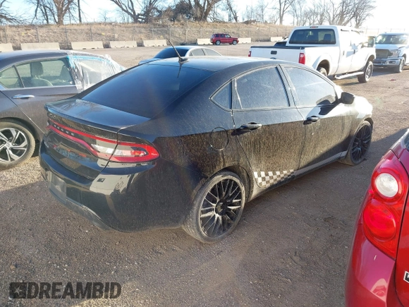 2015 Dodge Dart SXT with VIN 1C3CDFBB8FD276371, listed as a IAAI auction lot 41804826 with 153,345 mi miles. Bid and sale history available at carsss.com. Image 4.