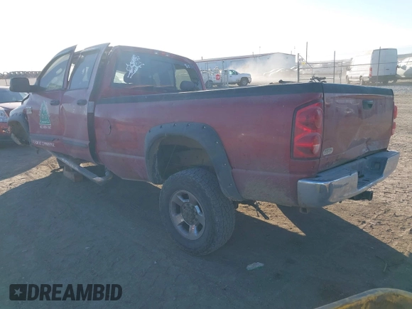2007 Dodge Ram 2500 SLT with VIN 3D7KS28A17G799603, listed as a IAAI auction lot 41528976 with 1 mi miles. Bid and sale history available at carsss.com. Image 3.